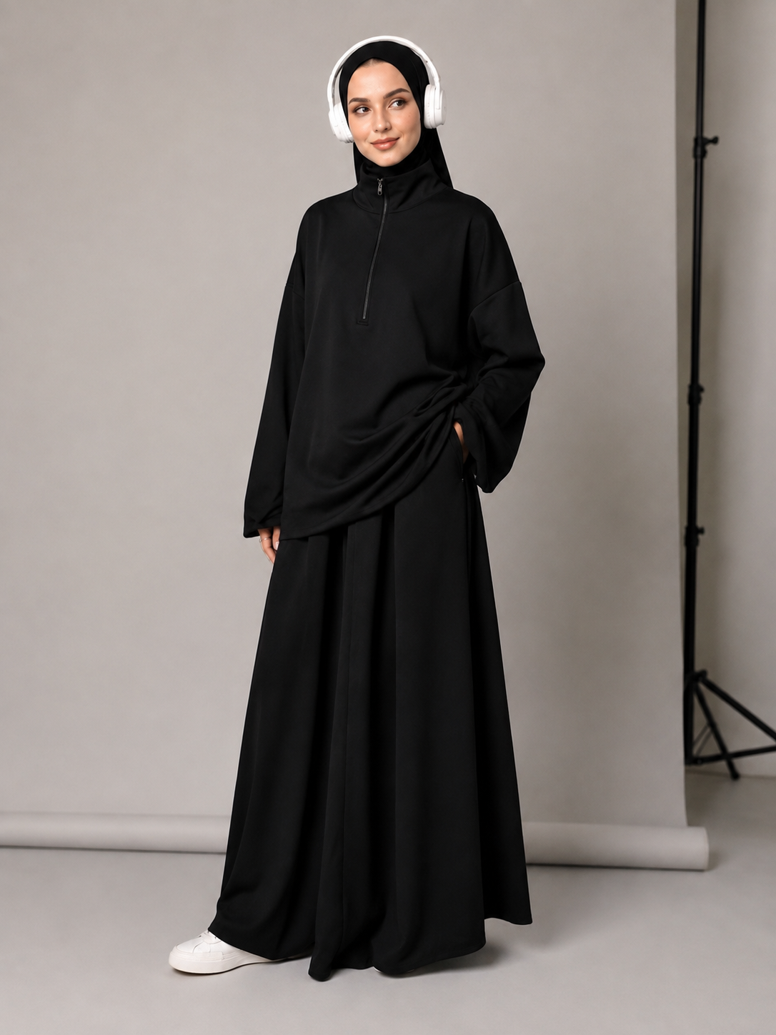 Leyla Half-Zip Two-Piece Set – LY117