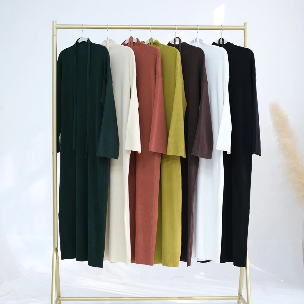 Amara Winter Ribbed Dress – LY77