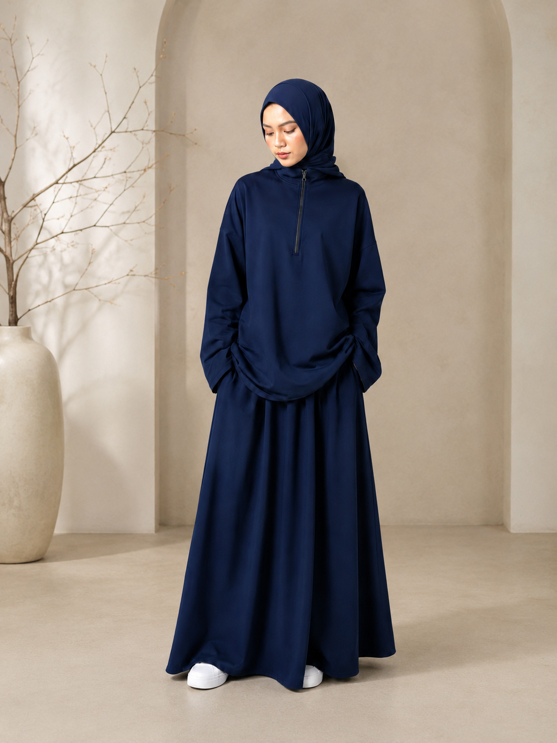 Leyla Half-Zip Two-Piece Set – LY117