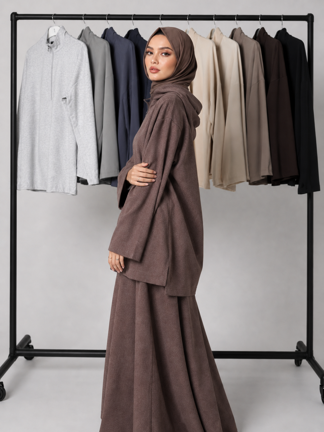 Leyla Half-Zip Two-Piece Set – LY117