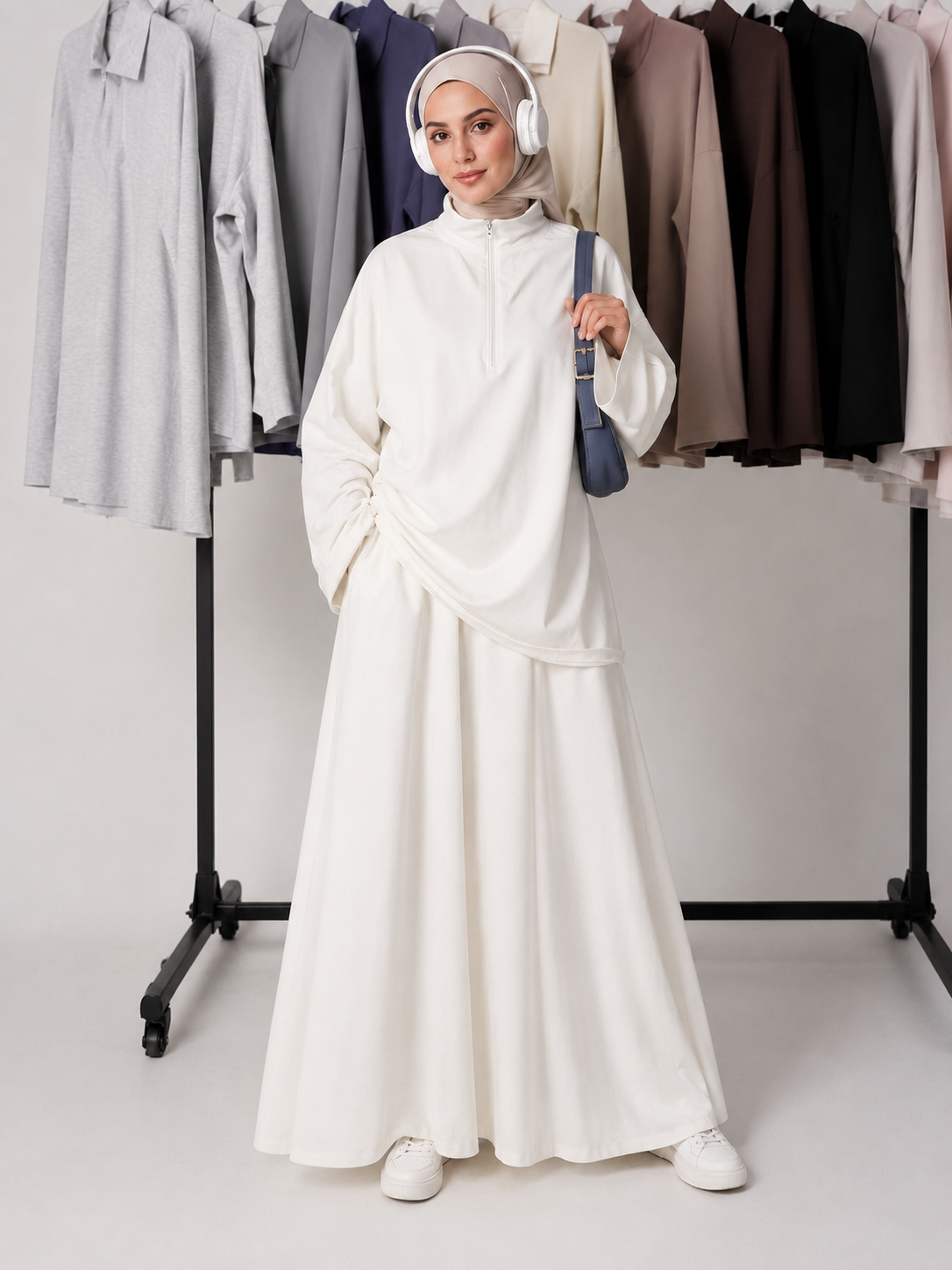Leyla Half-Zip Two-Piece Set – LY117