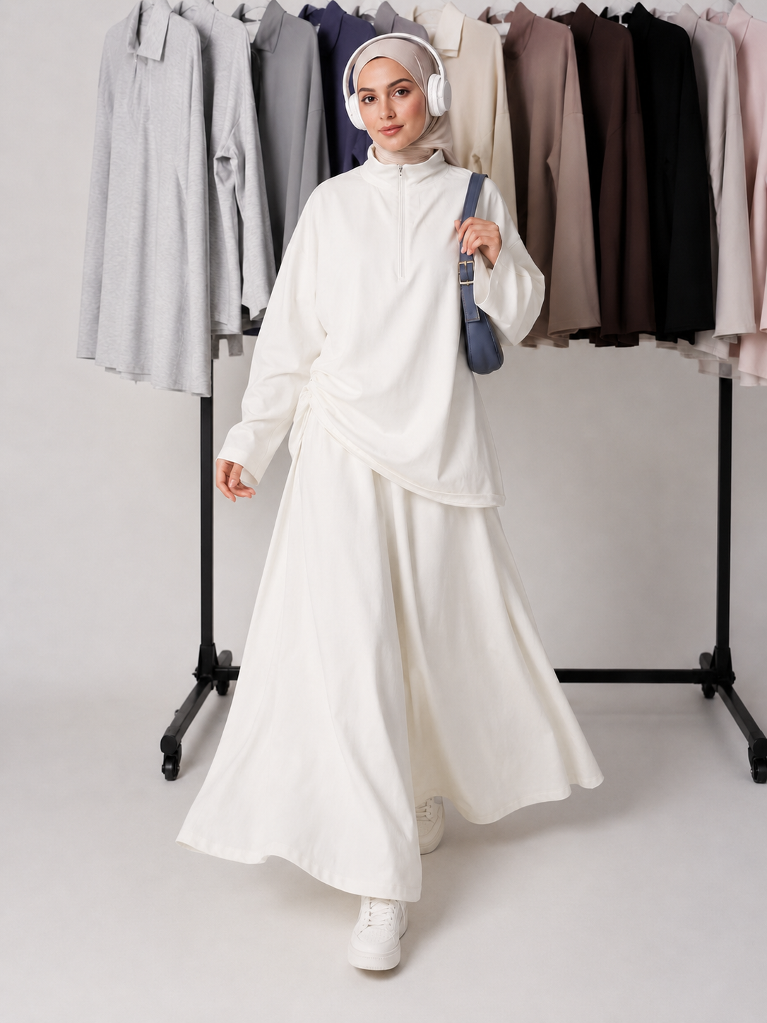Leyla Half-Zip Two-Piece Set – LY117