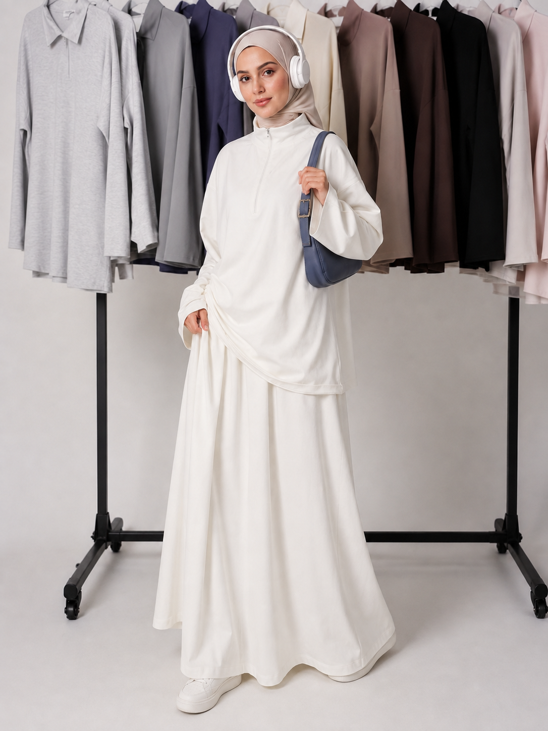 Leyla Half-Zip Two-Piece Set – LY117